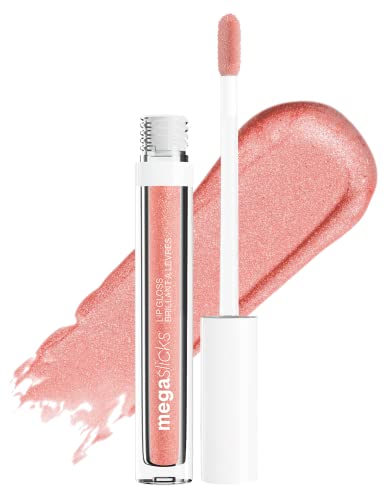 wet n wild MegaSlicks Lip Gloss, Ultra-Glossy, Vitamin-E Enriched, Ultra-Gloss High Shine Moisturizing, Cruelty-Free & Vegan - Cherish