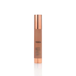 YENSA Serum Foundation Makeup - Super Silk Full Coverage Foundation Enriched with Peptides, Vitamin C & Ferulic Acid to Help Reduce Fine Lines, Wrinkles & Dark Circles - Deep 2 (1 oz)