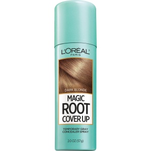 L'Oreal Paris Root Cover Up Temporary Gray Concealer Spray, Hair Color Spray with Filling & Thickening Coverage, Dark Blonde, Packaging May Vary